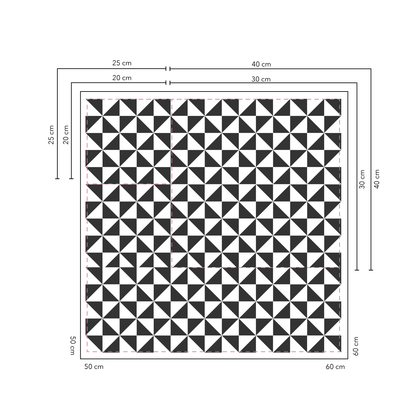 Barrilete Baldosas 20x20 cm - 20 unidades / cubre 0,8 mt2