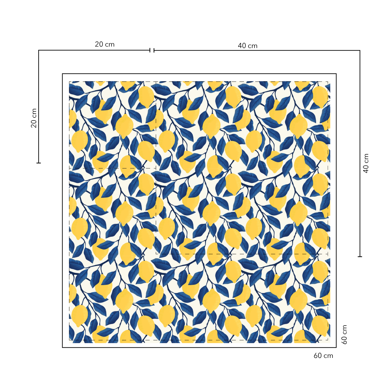 Limones Baldosas 25x25 cm - 20 unidades / cubre 1,2 mt2