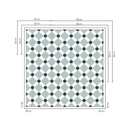 Milan Baldosas 10x10 cm - 20 unidades / cubre 0,2 mt2
