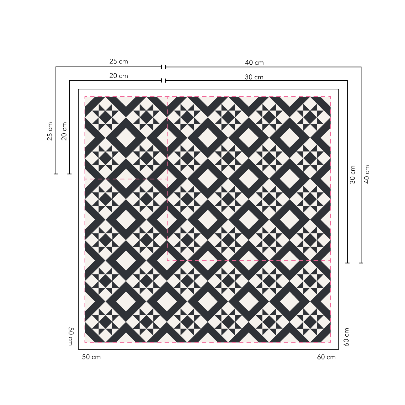 Texas Baldosas 25x25 cm - 20 unidades / cubre 1,2 mt2