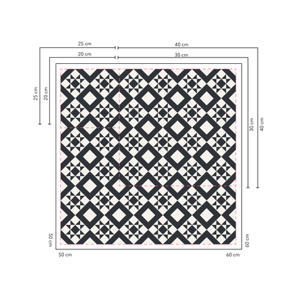 Texas Baldosas 25x25 cm - 20 unidades / cubre 1,2 mt2