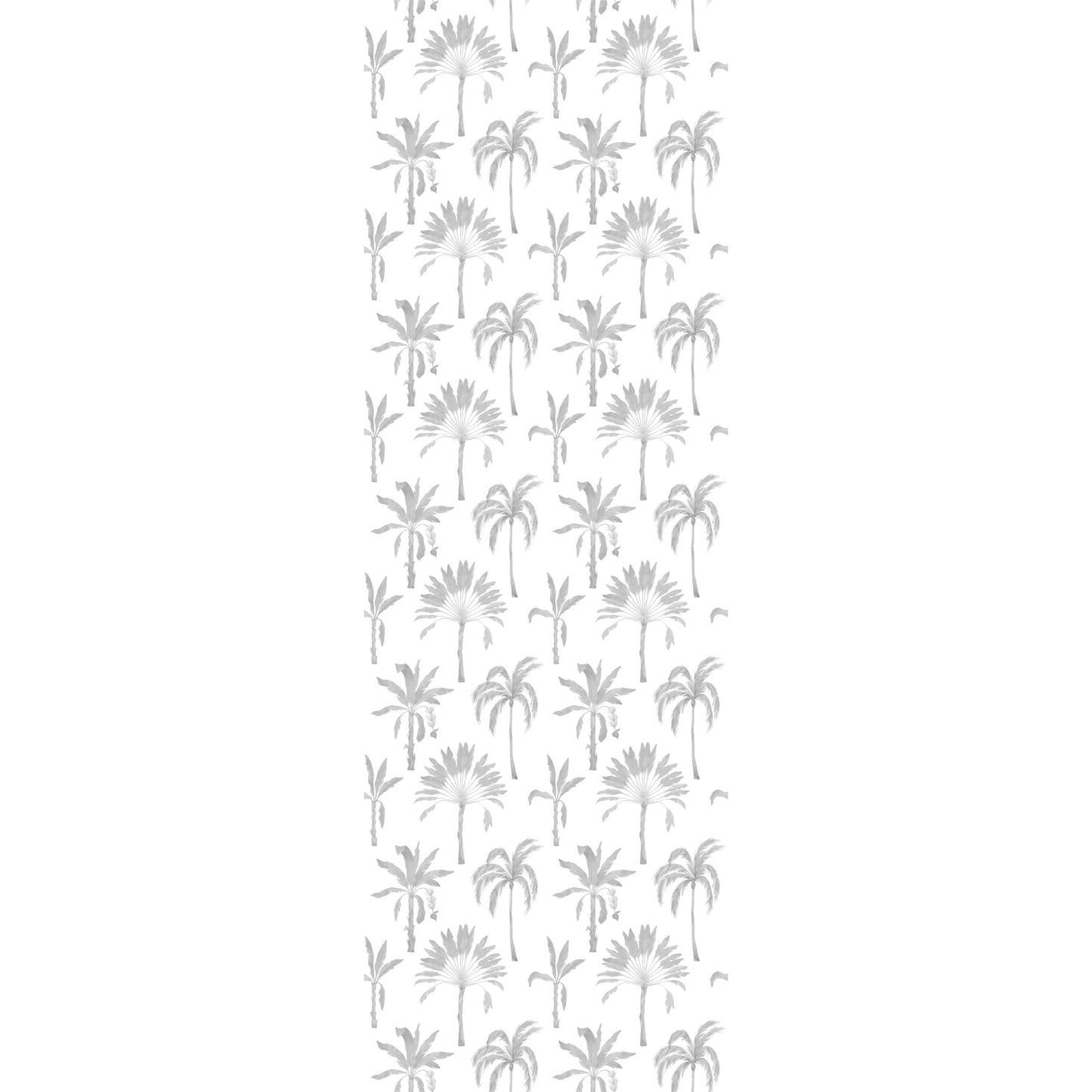 Papel Tapiz Palmeras Gris 2.5 metros x 45 cm