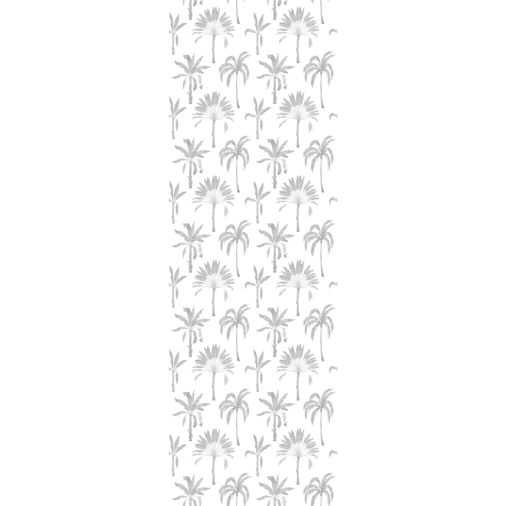 Papel Tapiz Palmeras Gris 2.5 metros x 45 cm