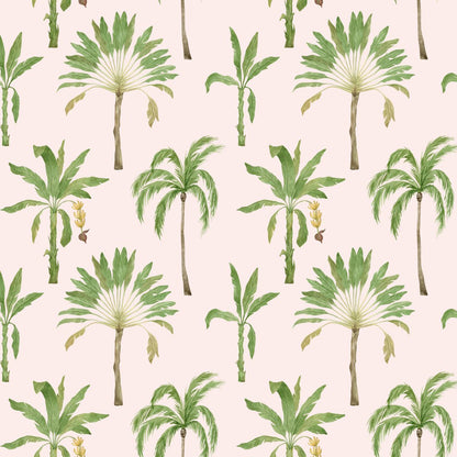 Papel tapiz - Palmera Rosa 2.5 metros x 45 cm