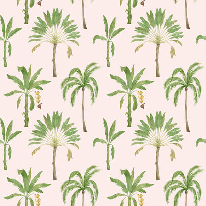 Papel tapiz - Palmera Rosa 2.5 metros x 45 cm