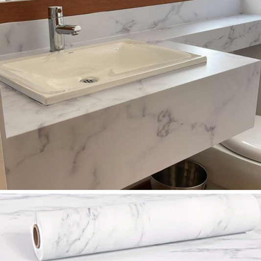 3 Rollos Vinilo Textura Marmol - 2 metros x 80 cm / CUBREN 4.8 mt2
