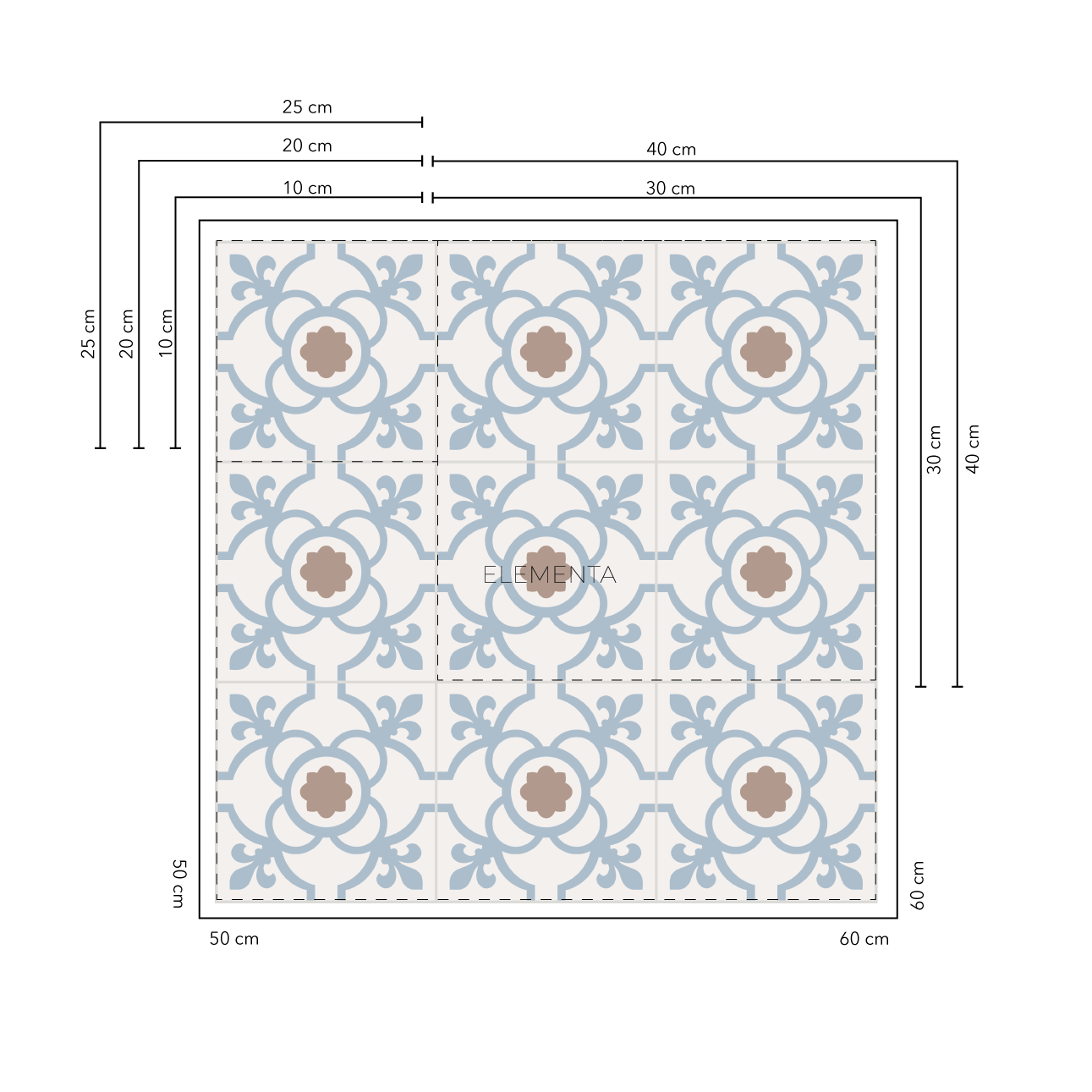 Almeirim Baldosas 25x25 cm - 20 unidades / cubre 1,25 mt2