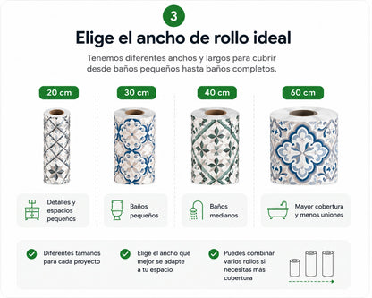 Amaelco Vinilo Adhesivo en Rollo PARA PISOS