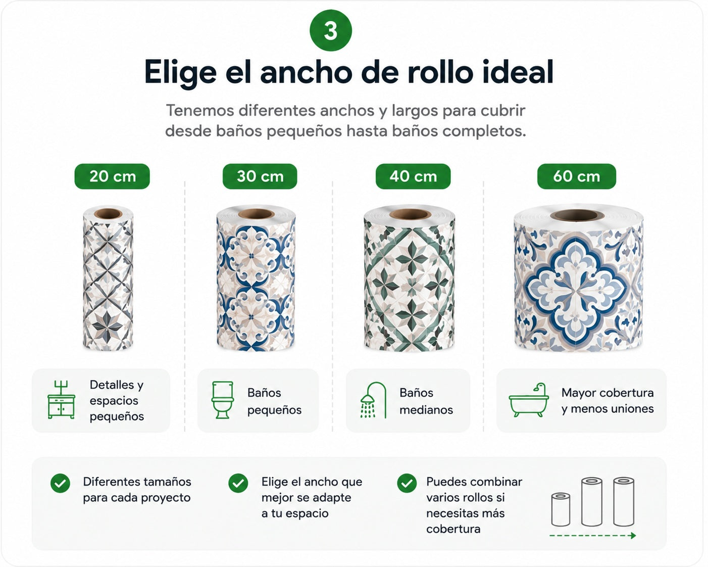 Amaelco Vinilo Adhesivo en Rollo PARA PISOS