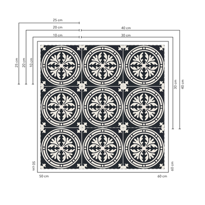 Barreiro 20x20 cm - 20 units for floors / covers 0.8 m2