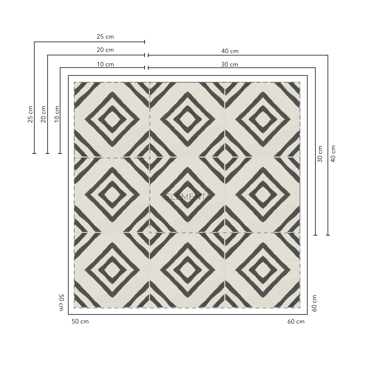 Beja Baldosas  10x10 cm - 20 unidades / cubre 0,2 mt2