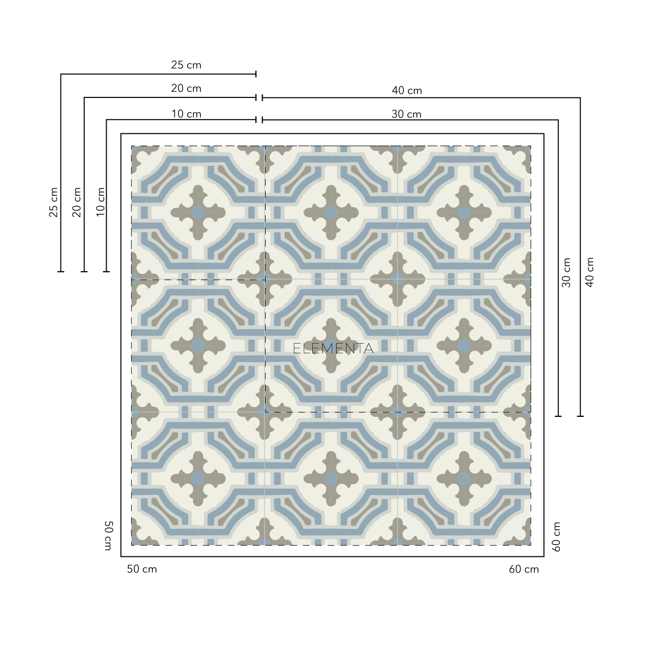 Berveo Baldosas 25x25 cm - 20 unidades / cubre 1,25 mt2