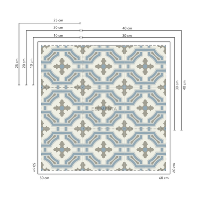 Berveo Baldosas 25x25 cm - 20 unidades / cubre 1,25 mt2