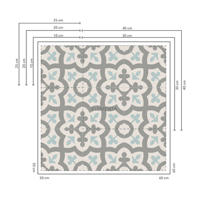 Beteitiva Baldosas 10x10 cm - 20 unidades / cubre 0,2 mt2