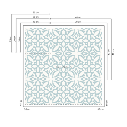 Boavita Baldosas 20x20 cm - 20 unidades / cubre 0,8 mt2