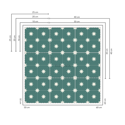 Bonier Baldosas 20x20 cm - 20 unidades / cubre 0,8 mt2