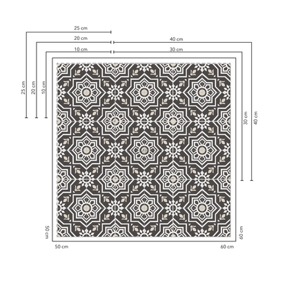 Braganza Baldosas 20x20 cm - 20 unidades / cubre 0,8 mt2