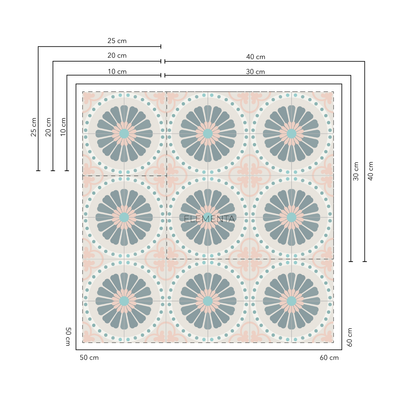 Busbanza Baldosas  10x10 cm - 20 unidades / cubre 0,2 mt2