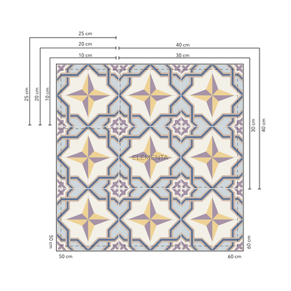 Agueda 25x25 cm - 20 unidades para pisos / cubre 1,25 mt2