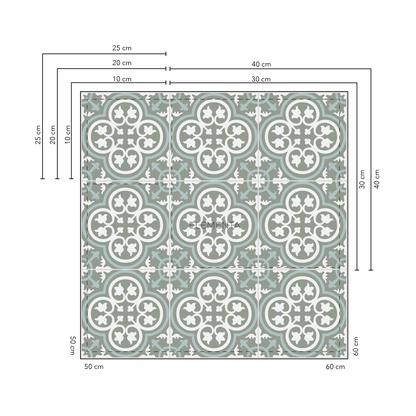 Aguiar 10x10 cm - 20 unidades para pisos / cubre 0,2 mt2