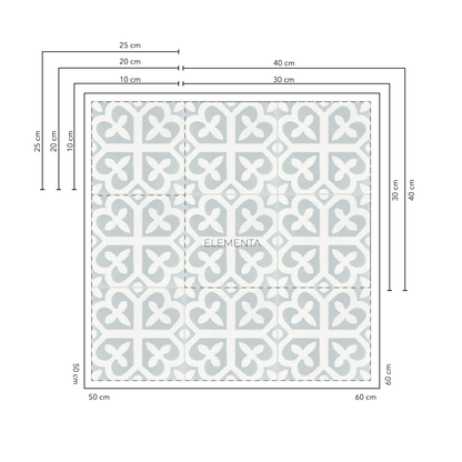 Aljezur 25x25 cm - 20 unidades para pisos / cubre 1,25 mt2