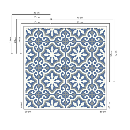 Chinavita 10x10 cm - 20 unidades para pisos / cubre 0,2 mt2