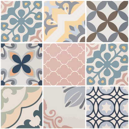 Decorative Vinyl - Tiles in Set - 20 UNITS