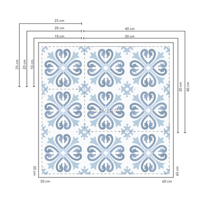 El Rosario 20x20 cm - 20 units for floors / covers 0.8 m2