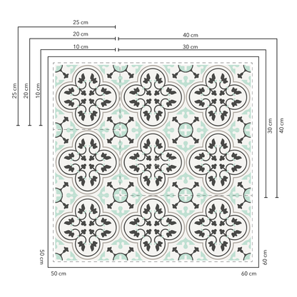 Ivy 30x30 cm - 20 unidades para pisos / cubre 1,8 mt2