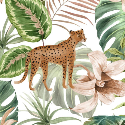 Papel Tapiz Selva Tigre 2.40 mt alto x 60 cm ancho