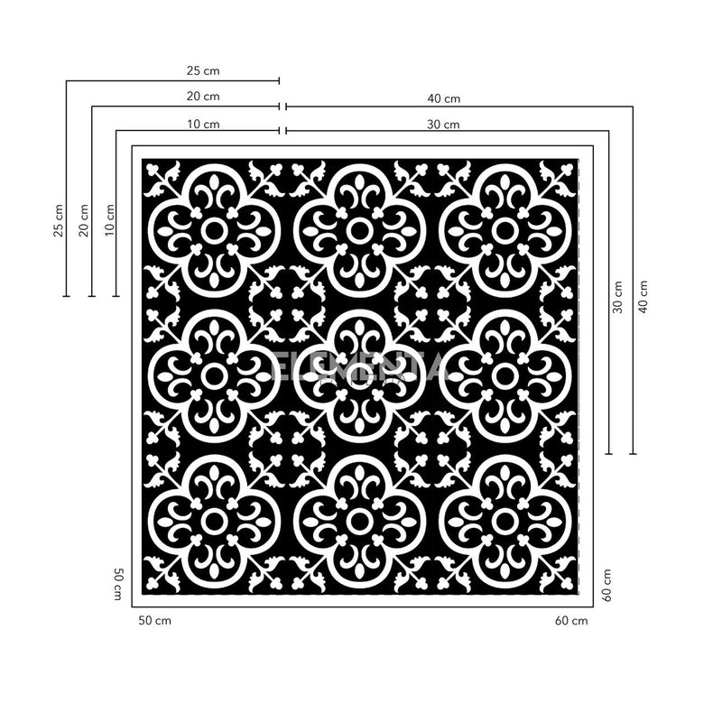 Vinilo Decorativo - Baldosas en Set - 20 UNIDADES