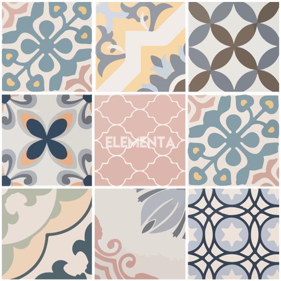 Vinilo Decorativo - Baldosas en Set - 20 UNIDADES