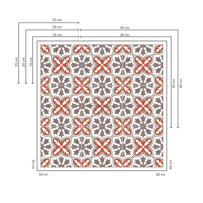 Amaelco 10x10 cm - 20 unidades para pisos / cubre 0,2 mt2