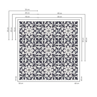 Anadia 25x25 cm - 20 unidades para pisos / cubre 1,2 mt2