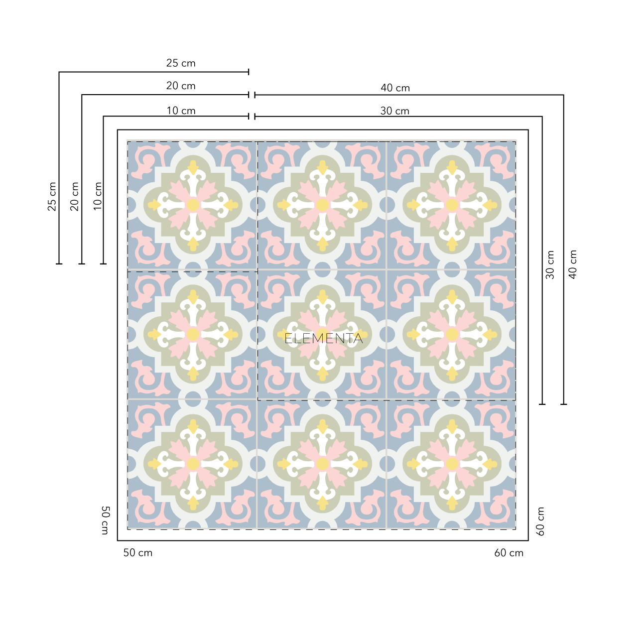 Arouca Baldosas  10x10 cm - 20 unidades / cubre 0,2 mt2