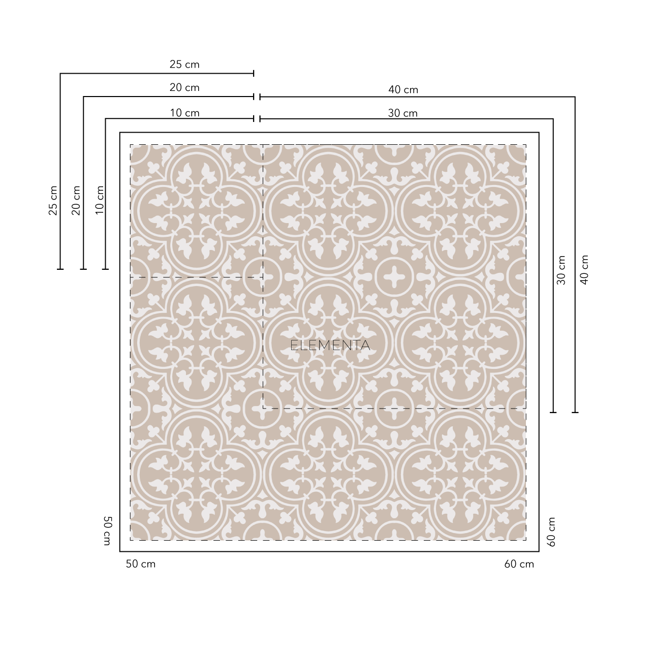 Babel Baldosas  10x10 cm - 20 unidades / cubre 0,2 mt2