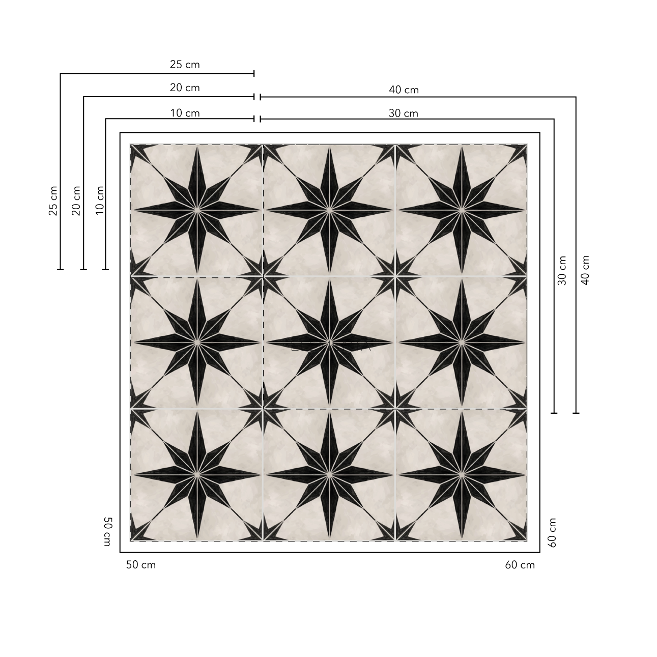 Batalha 10x10 cm - 20 unidades para pisos / cubre 0,2 mt2